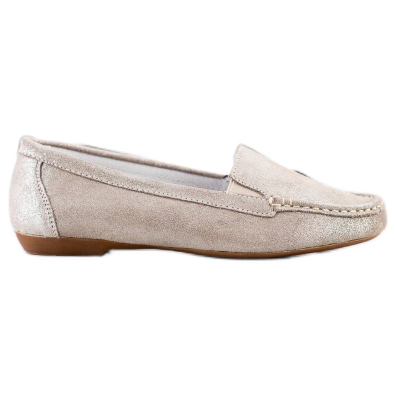 Filippo Mocasines de piel brillante beige Filippo Mocasines de piel brillante beige