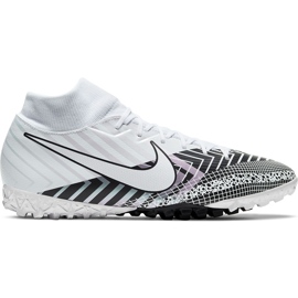 Calzado de fútbol Nike Mercurial Superfly 7 Academy Mds Tf BQ5435 110 blanco