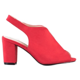 Goodin Sandalias construidas rojo