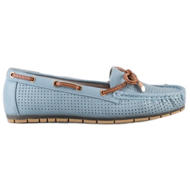 Kylie Mocasines cómodos marrón azul Kylie Mocasines cómodos marrón azul