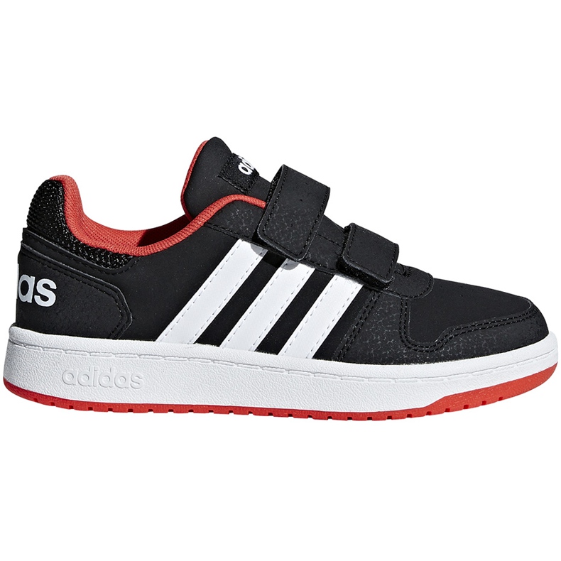 Zapatillas adidas Hoops 2.0 Cmf C para niños negro-rojo-blanco B75960
