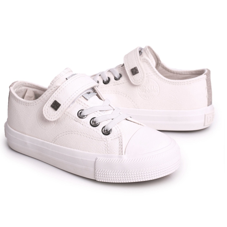 Zapatilla Piel Infantil Big Star EE374035 Blanco