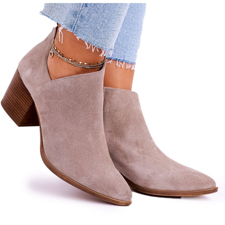 Nicole Botas de mujer con ante recortado Cappuccino Lawrence marrón multicolor