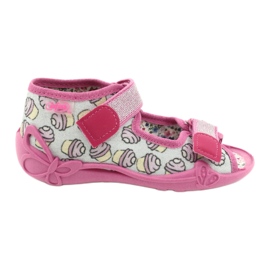 Calzado infantil befado 242P099 rosado gris multicolor