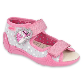 Calzado infantil befado amarillo 342P018 rosado gris