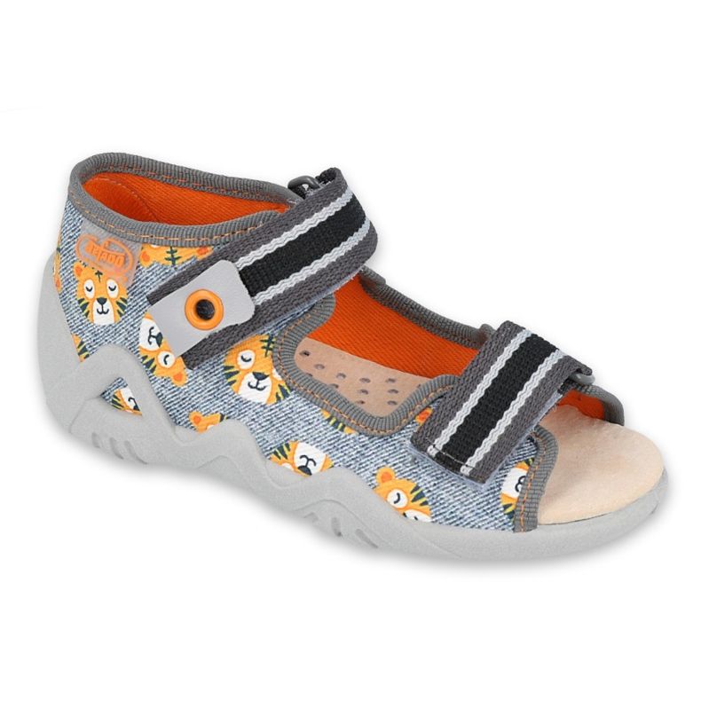 Calzado infantil befado amarillo 350P016 gris multicolor