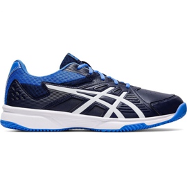 Zapatillas Asics Court Slide Clay M 1041A036-408 blanco azul marino azul