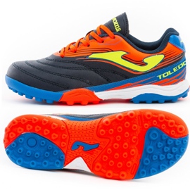 Botas de fútbol Joma Toledo Tf Jr TOJW.2003.TF azul marino, naranja, azul azul marino Botas de fútbol Joma Toledo Tf Jr TOJW.2003.TF azul marino, naranja, azul azul marino