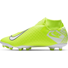 Zapatillas de fútbol Nike Phantom Vsn Academy Df FG / MG AO3258 717 rosa amarillo