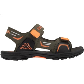 Kappa Pure K Footwear Sandalias para niños verde-naranja 260594K 3144