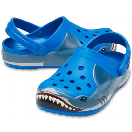 Crocs para niños Fun Lab Shark Band Clg K azul 206271 4JL