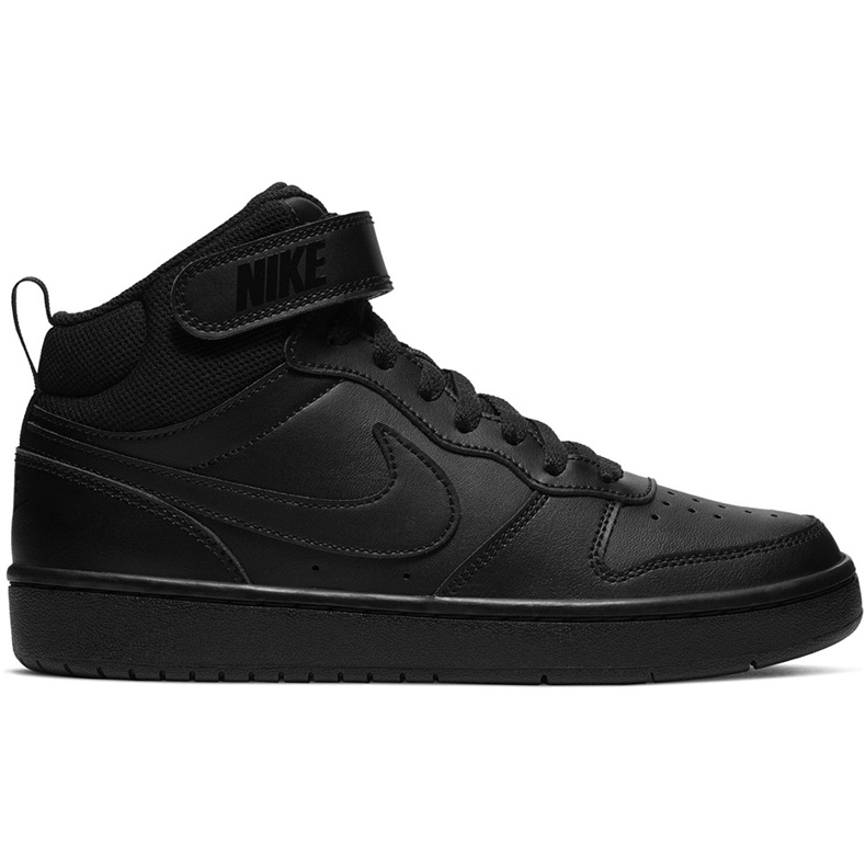 Zapatillas Nike Court Borough Mid 2 para niños negras CD7782 001 negro