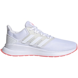 Zapatillas de mujer adidas Runfalcon blancas, beige y naranjas FW5142 blanco