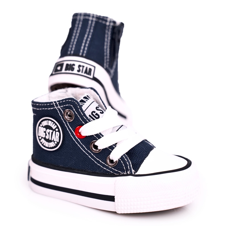 Zapatillas Altas Para Niños Con Cremallera Big Star HH374189 Azul Marino