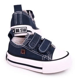 Zapatillas bajas para niños con velcro Big Star HH374201 Azul marino marina Zapatillas bajas para niños con velcro Big Star HH374201 Azul marino marina