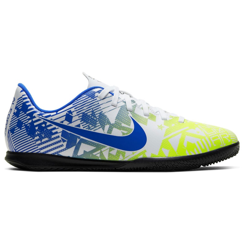 Zapatos de fútbol Nike Mercurial Vapor 13 Club Njr Ic Junior CV9352 104 blanco azul multicolor