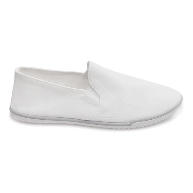 Lycra BL181-2 Zapatillas blancas sin cordones blanco