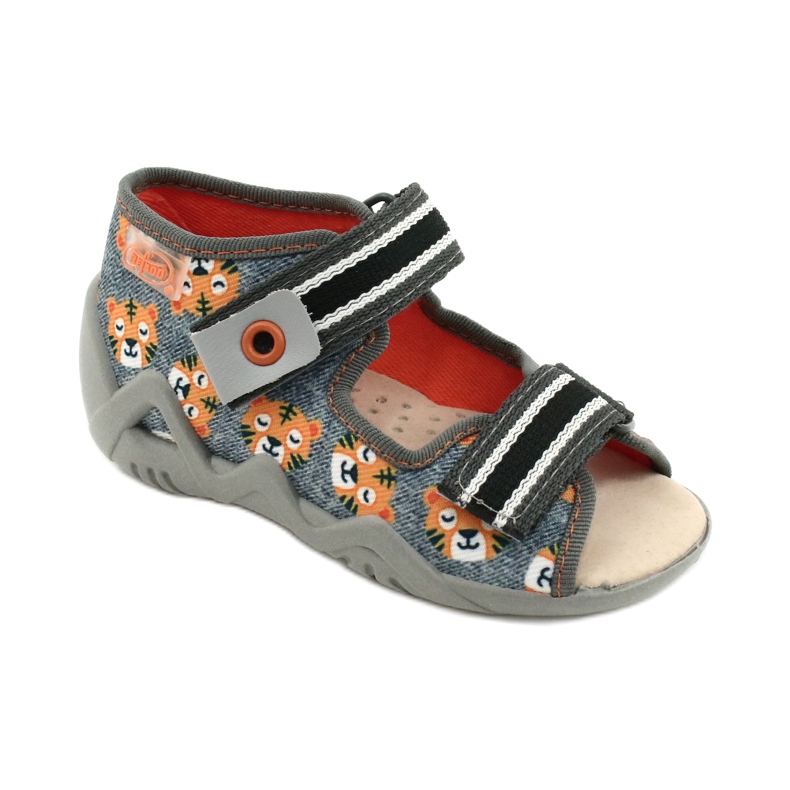 Calzado infantil befado amarillo 350P016 naranja gris