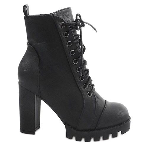 Botas atadas Workery 9102-1 Negro