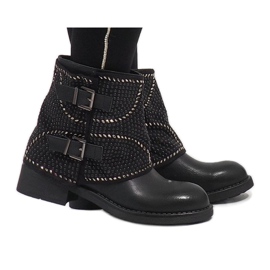 Marquiiz Botas negras decoradas 6352-PA negro Marquiiz Botas negras decoradas 6352-PA negro