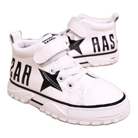 Apawwa Zapatillas Altas Infantiles Con Velcro Blanco Sparky