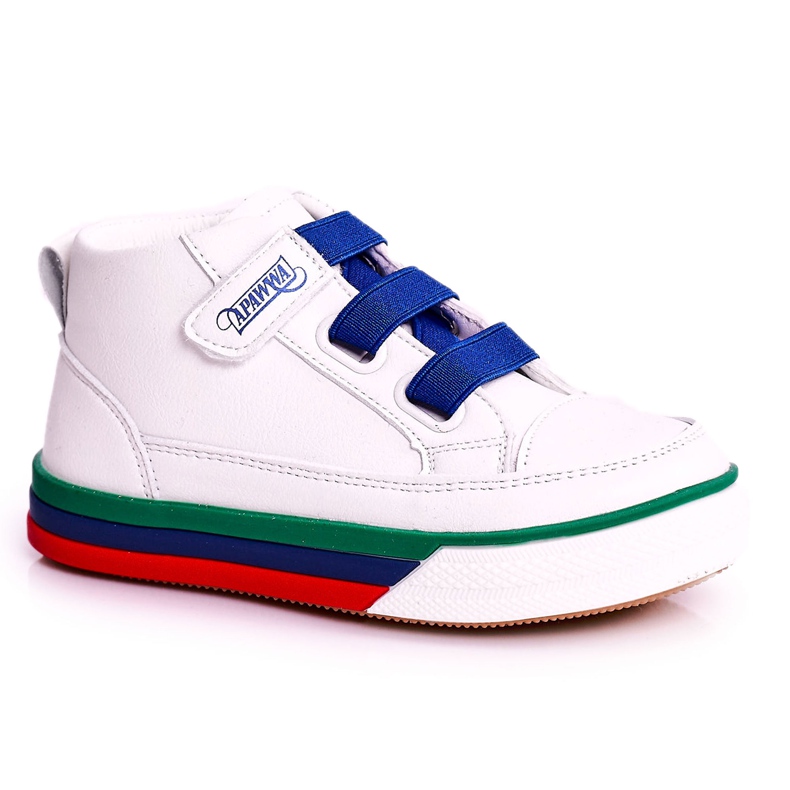 Apawwa Zapatillas altas para niños en blanco y azul marino Baxter ['blanco', 'azul marino']
