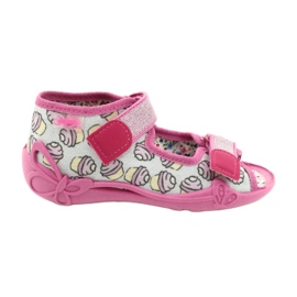 Calzado infantil befado 242P099 rosa plata gris