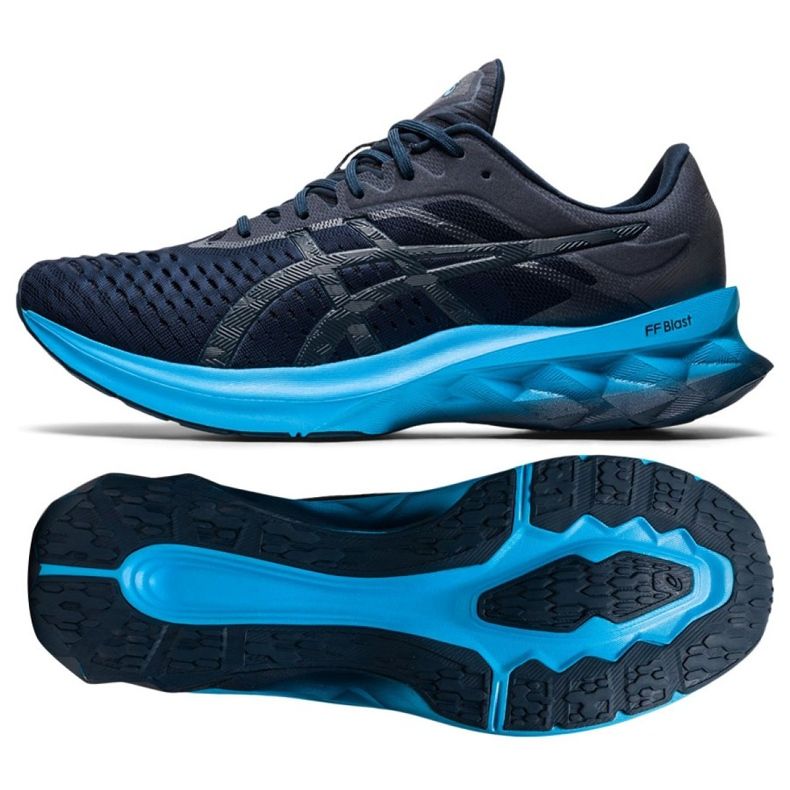 Zapatillas Asics Novablast M 1011A681-402 azul marino azul