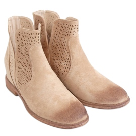Bota calada beige NC1123 Beige