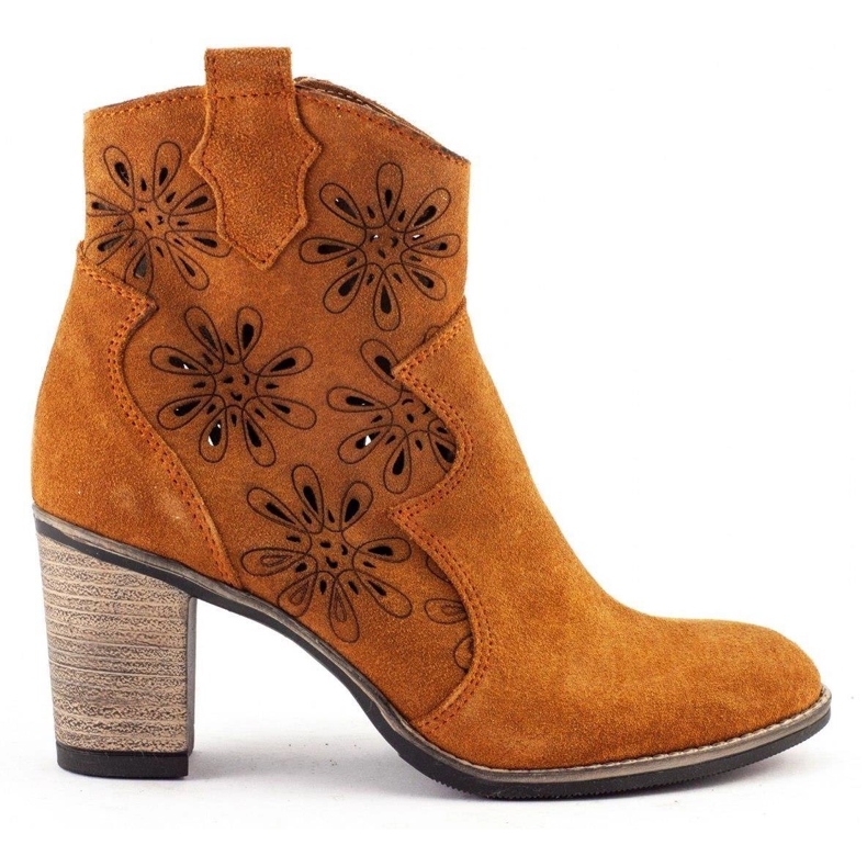 Olivier Tacones altos calados Lena rojo naranja