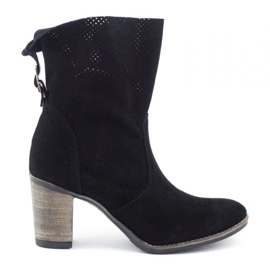 Olivier Botas negras Sophia de piel calada negro Olivier Botas negras Sophia de piel calada negro