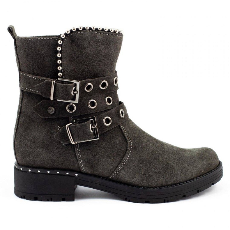 Dolce Pietro Botas de abrigo de mujer 2054 gris