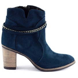 Olivier Botas con cadena Megi azul marino marina Olivier Botas con cadena Megi azul marino marina