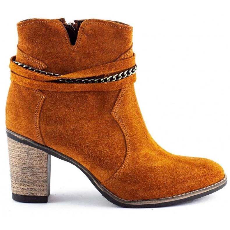 Olivier Botas con cadena Megi rojo naranja