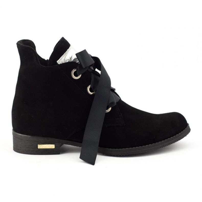 Olivier Botas Flora negras con cinta negro Olivier Botas Flora negras con cinta negro