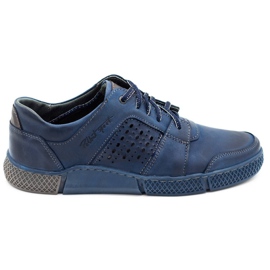 Polbut Zapatos calados hombre J70 azul marino