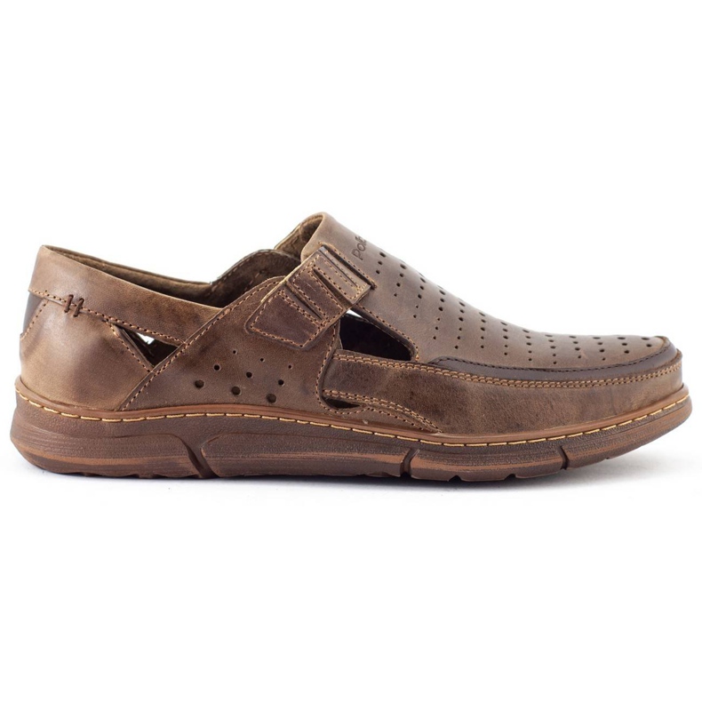 Polbut Zapatos de hombre calados para verano J73L marrón