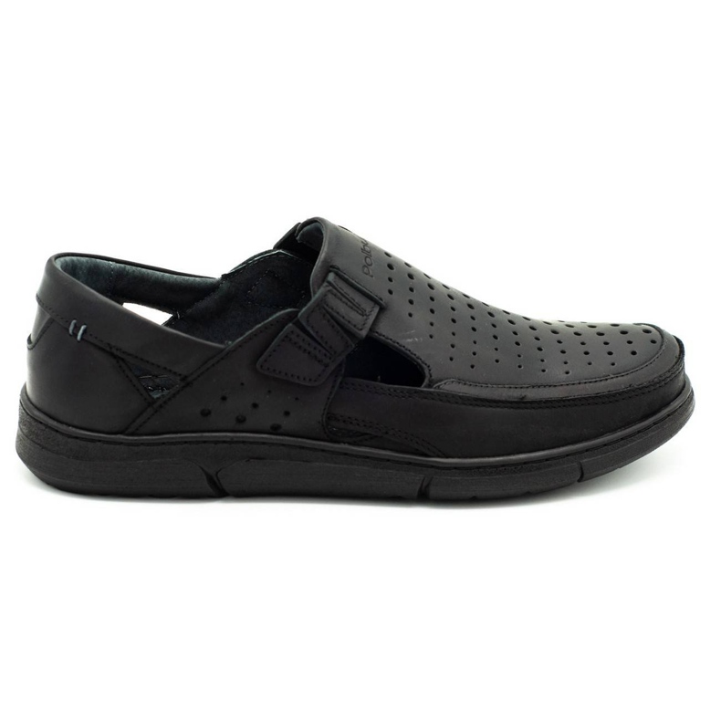 Polbut Zapatos de verano calados para hombre J73L negro
