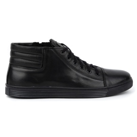 KENT 304 zapatos casuales de hombre negro