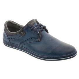 Polbut Zapatos casual hombre 402 azul marino con gris multicolor