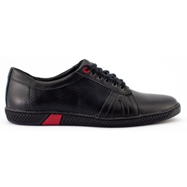 KOMODO Zapatos casuales negros para hombre 910