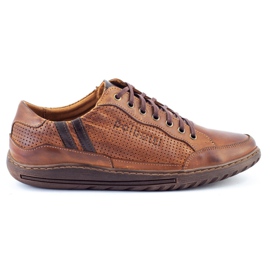 Polbut Zapatos casual de hombre marrón JOK31