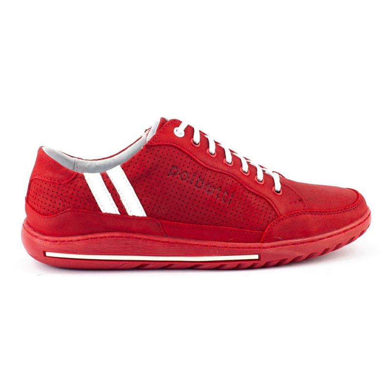 Polbut Zapatos casual de hombre JOK31 rojo