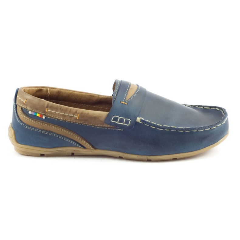 Zapatos hombre mocasines 295 azul marino