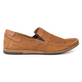 KOMODO Zapatos de hombre mocasines 876 verano camel multicolor