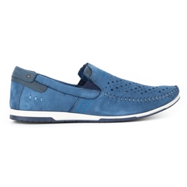 KOMODO Zapatos de hombre mocasines 876 azul verano