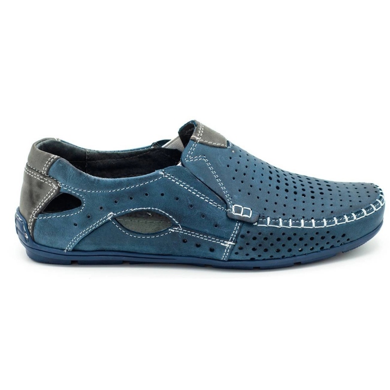 Olivier Zapatos hombre mocasines 901 verano azul marino