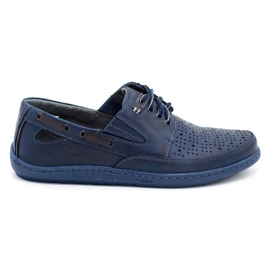Polbut Zapatos hombre mocasines J69 / 2L azul marino