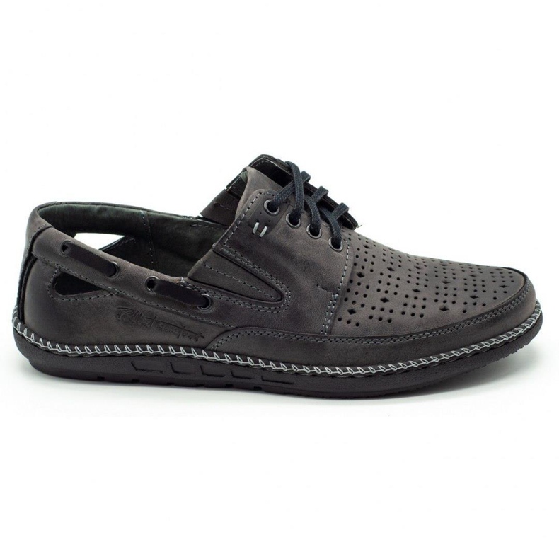 Polbut Zapatos hombres mocasines calados J69 / 3L gris Polbut Zapatos hombres mocasines calados J69 / 3L gris
