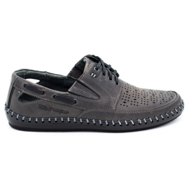 Polbut Mocasines calados de hombre gris J69L